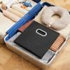 imageMAX Houser Storage Bins Cubes Baskets Containers with Dual Handles for Home Closet Bedroom Drawers Organizers Foldable Set of 6 BrownBlack
