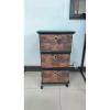 imageMAX Houser Dresser Storage with 3 Drawers Fabric Dresser Tower Vertical Storage Unit for Bedroom Closet Office Brown