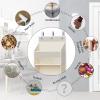 image:imageMAX Houser 5Shelf Over The Door Hanging Organizer with 2 Metal Hooks 5 Pocket SwingProof Behind Door Organizers with Clear Windows for Nursery Bathroom ClosetDormBaby Diapers Beige1 Beige